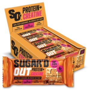 Protein + Creatine Bar, Salted Caramel Blondie - 12 x 68g